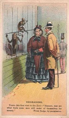 1888-89 Arbuckle's Coffee Illustrated Jokes (Satire) (K7) #30 Degrading Front