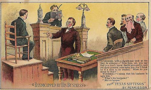 1888-89 Arbuckle's Coffee Illustrated Jokes (Satire) (K7) #68 Handicapped By His Business Front