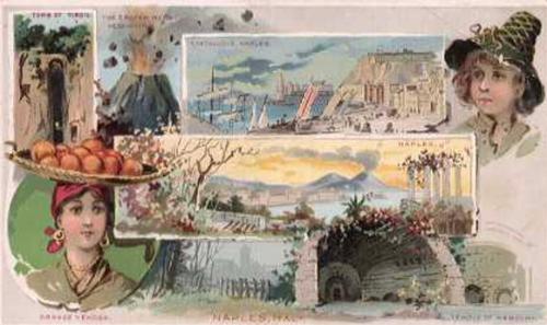 1891 Arbuckle's Coffee Views From a Trip Around the World (K8) #12 Naples, Italy Front