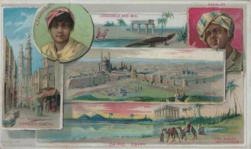 1891 Arbuckle's Coffee Views From a Trip Around the World (K8) #19 Cairo, Egypt Front