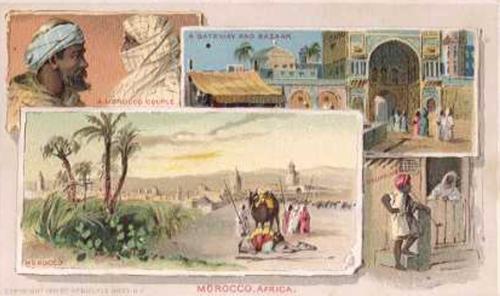 1891 Arbuckle's Coffee Views From a Trip Around the World (K8) #30 Morocco, Africa Front