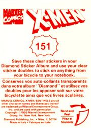 1993 Diamond X-Men Animated Series Stickers - Clear Animation #151 Storm Back