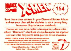 1993 Diamond X-Men Animated Series Stickers - Clear Animation #154 Storm Back