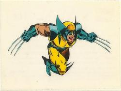 1993 Diamond X-Men Animated Series Stickers - Clear Animation #168 Wolverine Front