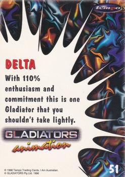 1996 Tempo Gladiators #51 Delta Back