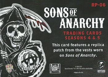 2015 Cryptozoic Sons of Anarchy Seasons 4-5 - Replica Patch #RP06 Irish Back