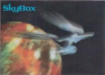 1996 Skybox Blockbuster Star Trek Captains 4-Pack #1 James T. Kirk Front