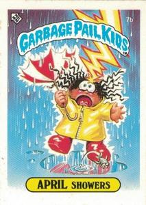 1985 Topps Garbage Pail Kids Series 1 (UK) #7b April Showers Front