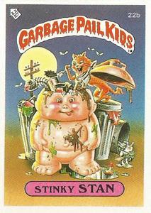 1985 Topps Garbage Pail Kids Series 1 (UK) #22b Stinky Stan Front