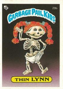 1985 Topps Garbage Pail Kids Series 1 (UK) #29b Thin Lynn Front