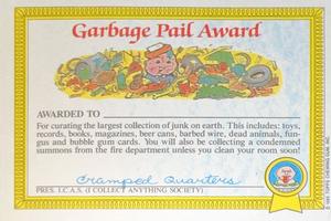 1985 Topps Garbage Pail Kids Series 1 (UK) #34a Kim Kong Back