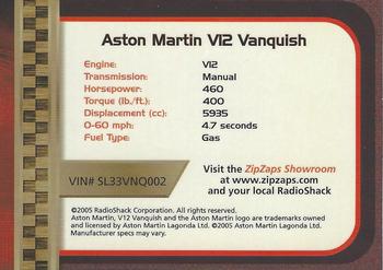 2002-04 Radio Shack ZipZaps Micro RC #NNO Aston Martin V12 Vanquish Back