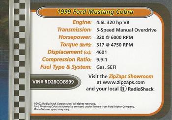 2002-04 Radio Shack ZipZaps Micro RC #NNO 1999 Ford Mustang Cobra - Red Back