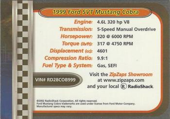 2002-04 Radio Shack ZipZaps Micro RC #NNO 1999 Ford SVT Mustang Cobra - Red Back