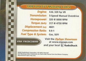2002-04 Radio Shack ZipZaps Micro RC #NNO 1999 Ford SVT Mustang Cobra - Yellow Back
