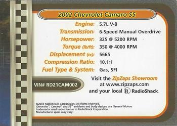 2002-04 Radio Shack ZipZaps Micro RC #NNO 2002 Chevrolet Camaro SS - Red Back