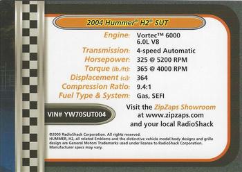 2002-04 Radio Shack ZipZaps Micro RC #NNO 2004 Hummer H2 SUT - Yellow Back