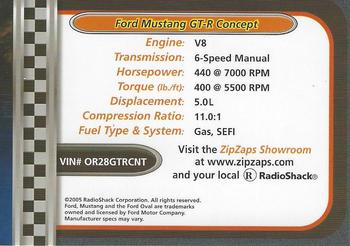 2002-04 Radio Shack ZipZaps Micro RC #NNO Ford Mustang GT-R Concept Back