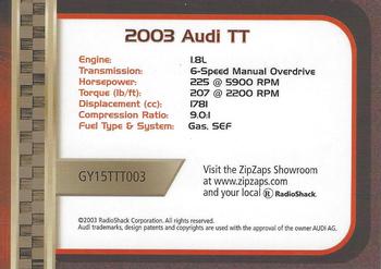 2002-04 Radio Shack ZipZaps Micro RC #NNO 2003 Audi TT Coupe - Black Back