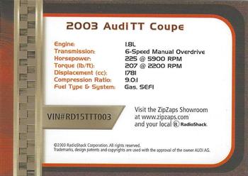 2002-04 Radio Shack ZipZaps Micro RC #NNO 2003 Audi TT Coupe - Red Back