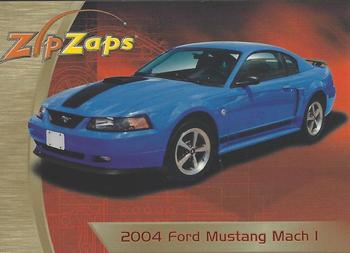 2002-04 Radio Shack ZipZaps Micro RC #NNO 2004 Ford Mustang Mach 1 - Blue Front