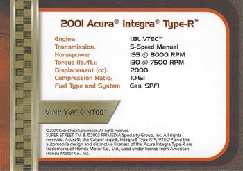 2002-04 Radio Shack ZipZaps Micro RC #NNO 2001 Acura Integra Type-R Back