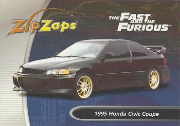 2002-04 Radio Shack ZipZaps Micro RC #NNO 1995 Honda Civic Coupe - Black Front