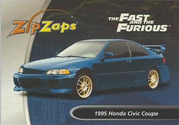 2002-04 Radio Shack ZipZaps Micro RC #NNO 1995 Honda Civic Coupe - Blue Front