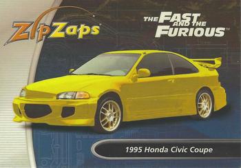 2002-04 Radio Shack ZipZaps Micro RC #NNO 1995 Honda Civic Coupe - Yellow Front