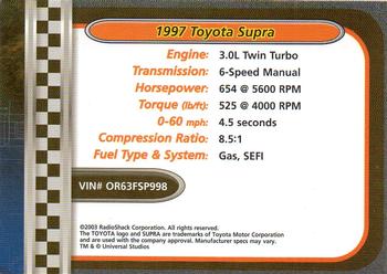 2002-04 Radio Shack ZipZaps Micro RC #NNO 1997 Toyota Supra Back