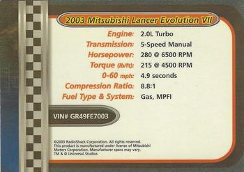 2002-04 Radio Shack ZipZaps Micro RC #NNO 2003 Mitsubishi Lance Evolution VII Back