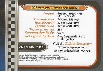2002-04 Radio Shack ZipZaps Micro RC #NNO 2005 Bonspeed Ford Mustang GT Back