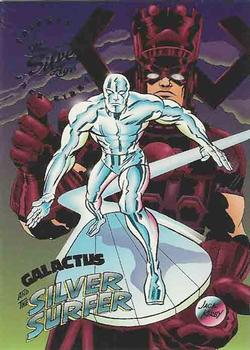 1998 SkyBox Marvel: The Silver Age - Tribute to Jack Kirby #JK4 Galactus and the Silver Surfer Front