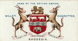 1900 Wills's Arms of the British Empire (C42) #4 Rhodesia Front