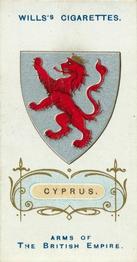 1900 Wills's Arms of the British Empire (C42) #32 Cyprus Front