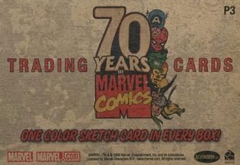2010 Rittenhouse 70 Years of Marvel Comics - Promos #P3 Spider-Man Back