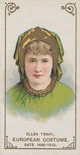 1889 Duke's Actors and Actresses (N70) #NNO Ellen Terry Front
