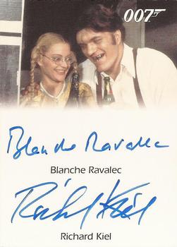 2011 Rittenhouse James Bond Mission Logs - Full Bleed Autographs #NNO Blanche Ravalec / Richard Kiel Front