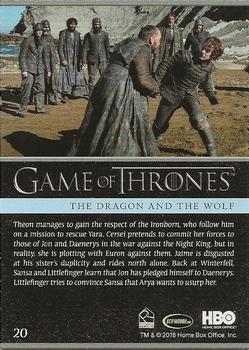 2018 Rittenhouse Game of Thrones Season 7 #20 The Dragon and the Wolf Back