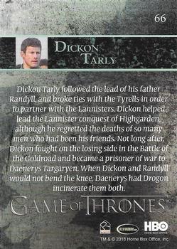 2018 Rittenhouse Game of Thrones Season 7 #66 Dickon Tarly Back
