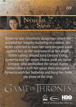 2018 Rittenhouse Game of Thrones Season 7 #69 Nymeria Sand Back