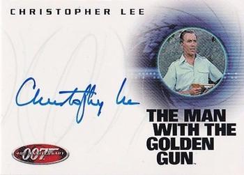 2002 Rittenhouse James Bond 40th Anniversary - Autographs #A9 Christopher Lee Front