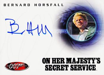 2002 Rittenhouse James Bond 40th Anniversary - Autographs #A21 Bernard Horsfall Front