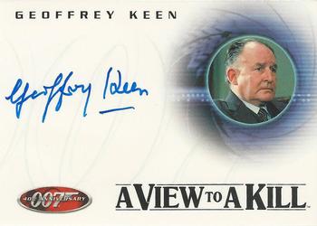 2002 Rittenhouse James Bond 40th Anniversary - Autographs #A25 Geoffrey Keen Front