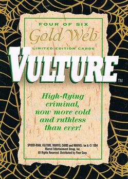 1994 Fleer The Amazing Spider-Man - Gold Web Foils (Walmart) #4 Vulture Back