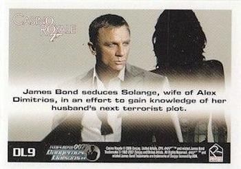 2007 Rittenhouse The Complete James Bond 007 - Casino Royale: Dangerous Liaisons #DL9 James Bond seduces Solange... Back