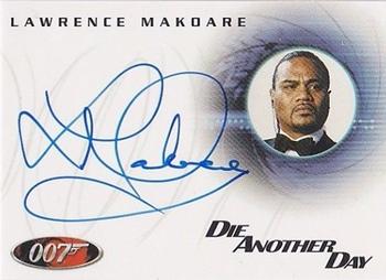 2004 Rittenhouse The Quotable James Bond - 40th Anniversary-Style Autograph Expansion #A38 Lawrence Makoare as Mr. Kil Front