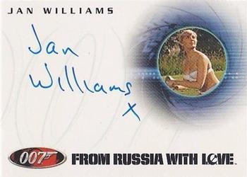 2004 Rittenhouse The Quotable James Bond - 40th Anniversary-Style Autograph Expansion #A40 Jan Williams as Masseuse Front