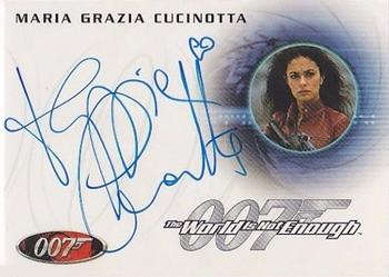 2004 Rittenhouse The Quotable James Bond - 40th Anniversary-Style Autograph Expansion #A46 Maria Grazia Cucinotta as Cigar Girl Front