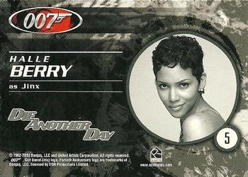 2002 Rittenhouse James Bond Die Another Day - Expansion #5 Halle Berry as Jinx Back